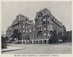Hospital Mount Sinai, Lexington Avenue (foto a p/b) de American Photographer