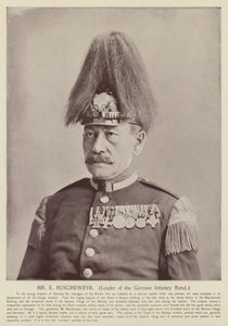 Sr. E Ruscheweyh, líder da banda de infantaria alemã