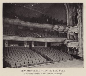 New Amsterdam Theatre, Nova Iorque (fotografia a preto e branco) de American Photographer