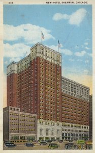 New Hotel Sherman, Chicago, Illinois, EUA (fotografia colorida) de American Photographer