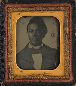 Retrato de um homem,c. 1860 (foto) de American Photographer