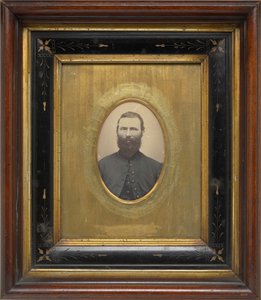 Retrato de um homem,c. 1864 (foto) de American Photographer