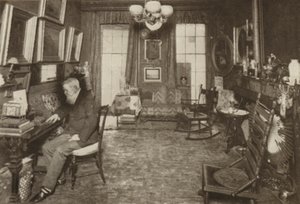 R H Stoddard, a sua casa em Nova Iorque (fotografia a preto e branco) de American Photographer