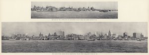 Sky-Line of the Lower End of Manhattan Island from the North River (foto a p/b) de American Photographer