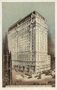 St Regis Hotel, East 55th Street e esquina da 5th Avenue, Nova Iorque, EUA (fotografia a cores) de American Photographer