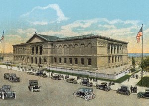 O Instituto de Arte e a Fonte de Ferguson (foto colorida) de American Photographer
