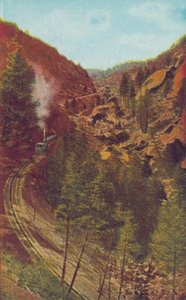 O Stepladder, na Pikes Peak Cog Road, Colorado (fotografia a cores) de American Photographer