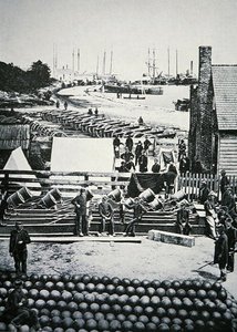 Depósito de munições do Exército da União em City Point, Virgínia de American Photographer