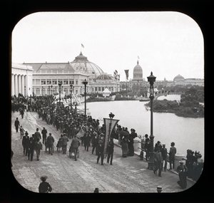 Worlds Columbian Exposition: vista exterior, Chicago, 1893 (lanterna) de American Photographer