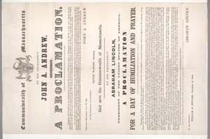 Proclamação por um dia de humilhação e oração, 28 de julho de 1864 de American School