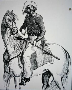 A Texas Ranger, c.1845 (gravura) de American School