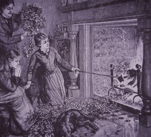 Uma família queima as verduras de Natal e faz torradas de American School