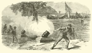 Uma bateria de argamassa, junho de 1864 de American School