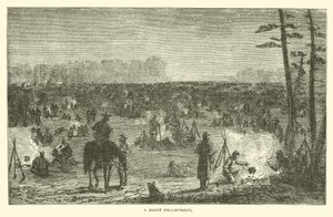 Um acampamento noturno, dezembro de 1862 de American School