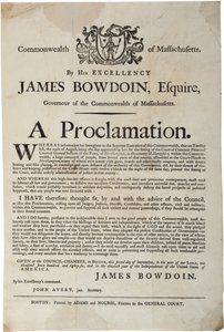 Uma proclamação, 2 de setembro de 1786 de American School