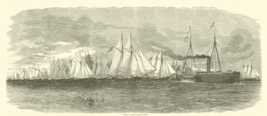 Frota de morteiros Admiral Porters, 1862 de American School