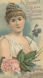 Anúncio para o Dr. Hebras Viola Cream, c.1897 de American School