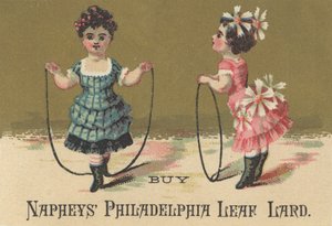 Anúncio para Napheys Philadelphia Leaf Lard, c.1880