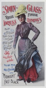 Anúncio para forros de vestido com acabamento rústico 