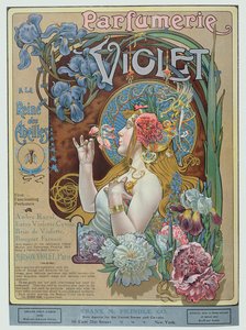 Anúncio da loja de perfumes "Violet", Paris, da "The Theatre Magazine de American School