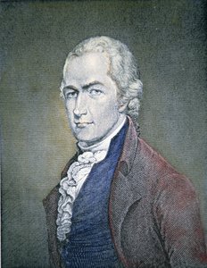Alexander Hamilton (1755-1804) (gravura a cores) de American School