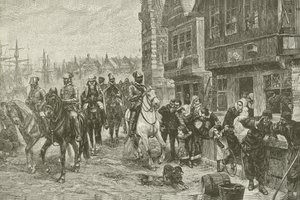 Alvas Last Ride through Amsterdam, da pintura de Chas Rochussen de American School