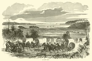 Um trem do exército, novembro de 1862 de American School