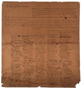 Um decreto para dissolver a união entre o Estado da Carolina do Sul, em 20 de dezembro de 1860, impresso em 1861 de American School