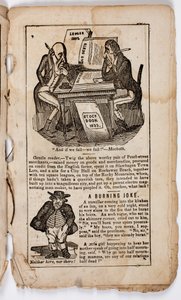 E se nós falharmos - nós falhamos! Macbeth, página 7 de Eltons Comic All-my-nack, 1838 de American School