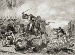 Arnold em Saratoga, de "Uma Breve História dos Estados Unidos", publicado pela AS Barnes und Co. em 1885 de American School