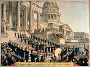 Como eles apareceram participando na inauguração do Presidente dos Estados Unidos em Washington de American School