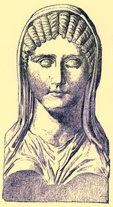 Aspasia, ilustração da História da Grécia por Victor Duruy, publicada em 1890 (imagem digitalmente melhorada) de American School