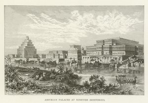 Palácios assírios em Nínive, restaurados de American School