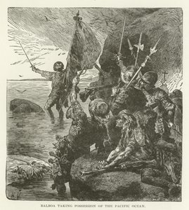 Balboa tomando posse do Oceano Pacífico de American School