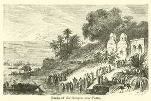 Bancos do Ganges, perto de Patna de American School
