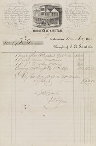 Nota de venda da J. A. Sauter