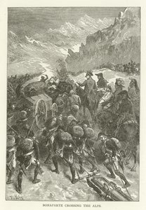 Bonaparte atravessando os Alpes de American School