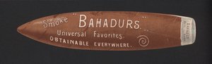 Bookmark publicidade charutos Bahadur de American School