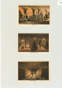 Engarrafamento e Cofre de Champanhe, Cartões de visita de uma adega, c.1876 (cor litho) de American School