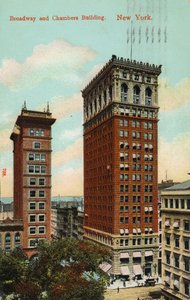 Edifício Broadway e Chambers, Nova York, c.1900-09 de American School