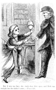 Mas era tarde demais: o sorteio do estudo se abriu e Beth correu direto para os braços do pai, 1868 de American School