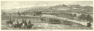 Acampamento ao pé do Blue Ridge, outubro de 1863 de American School