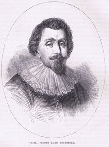 Cecil, segundo Lord Baltimore, ilustração de Cassell