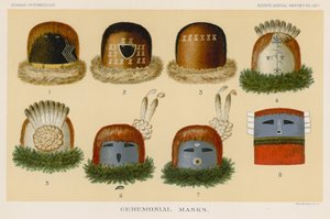 Máscaras cerimoniais de American School