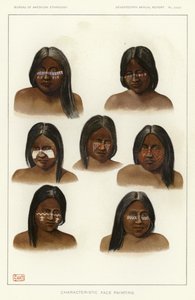 Pintura facial característico de American School