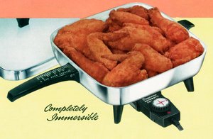 Fritura de Frango em Panela Elétrica Retro de American School
