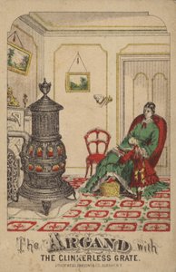 Livro de leitura de criança para a mãe por fogão de American School