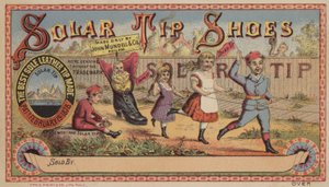 Crianças, puxando, bebê sapato de American School