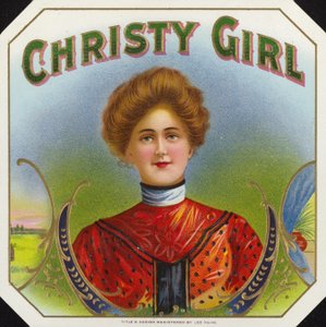 Garota Christy, etiqueta de charuto de American School