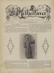 Chung Ling Soo, também conhecido por William E Robinson, Homem de Mistério (litho) de American School